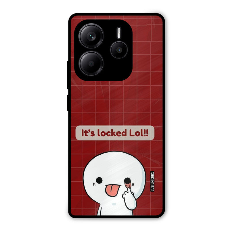 Its Locked Redmi Note 14 Mobile Back Cover - Cute PrintShield Case