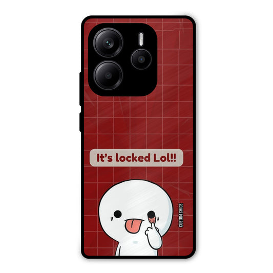 Its Locked Redmi Note 14 Mobile Back Cover - Cute PrintShield Case