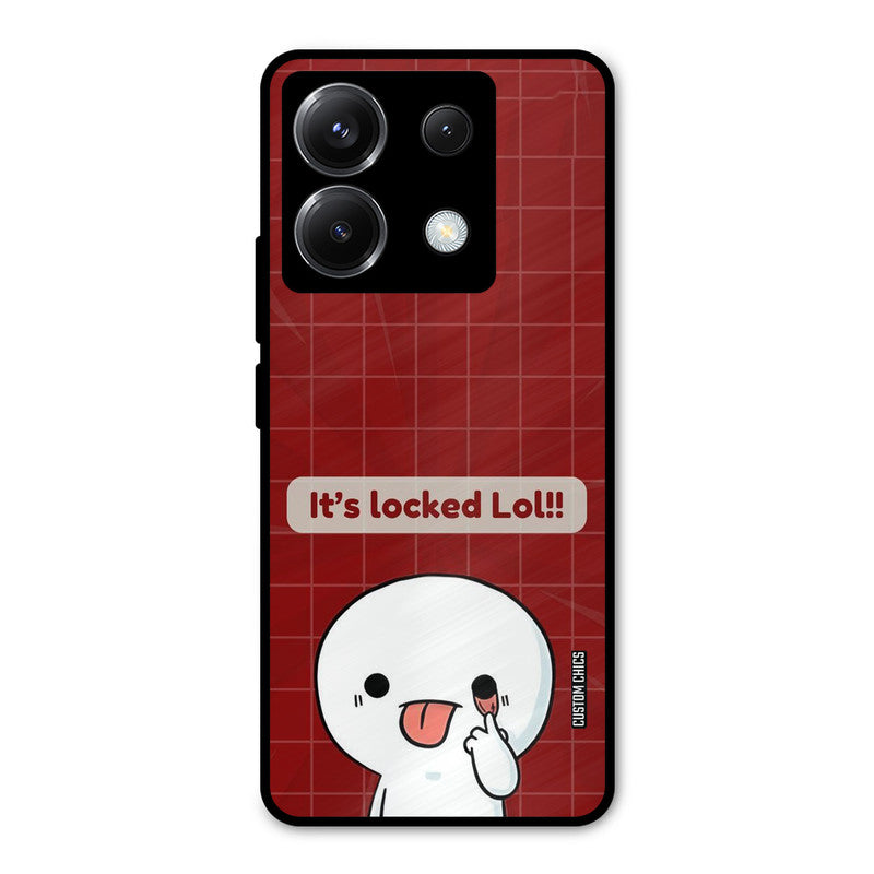 Its Locked Poco X6 Mobile Back Cover - Cute PrintShield Case