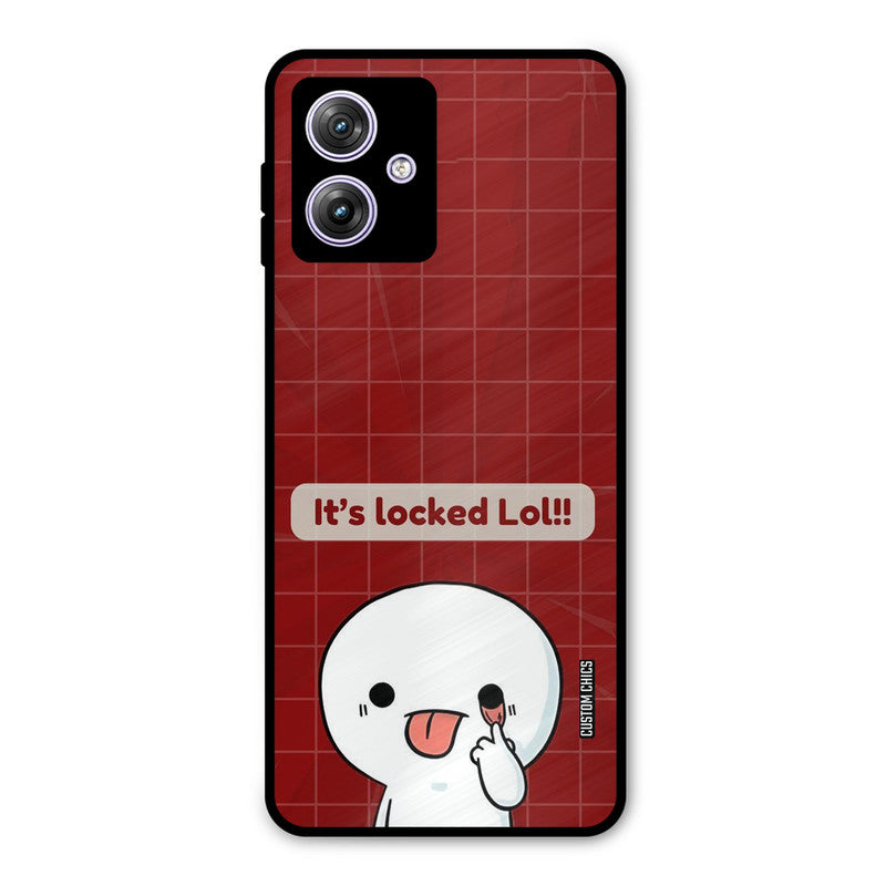 Its Locked Moto G54 Mobile Back Cover - Cute PrintShield Case