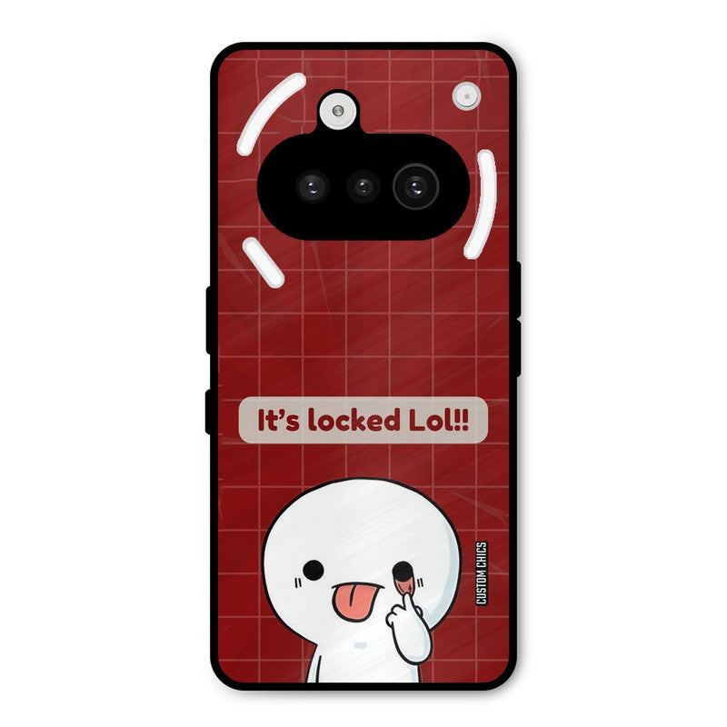 Its Locked Nothing Phone 3A Mobile Back Cover - Cute PrintShield Case