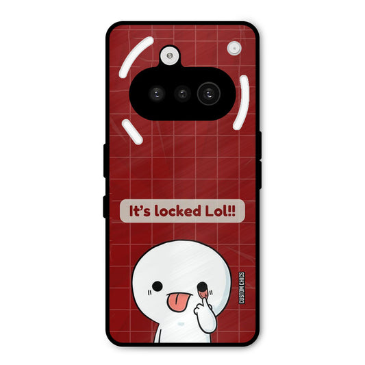 Its Locked Nothing Phone 3A Mobile Back Cover - Cute PrintShield Case