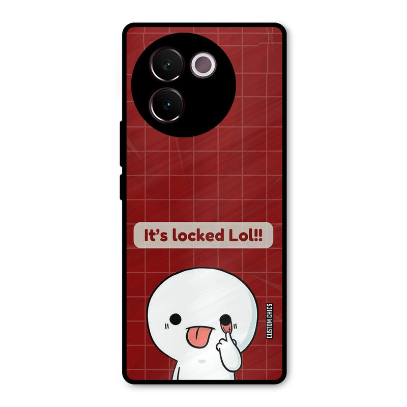 Its Locked Vivo V30e Mobile Back Cover - Cute PrintShield Case