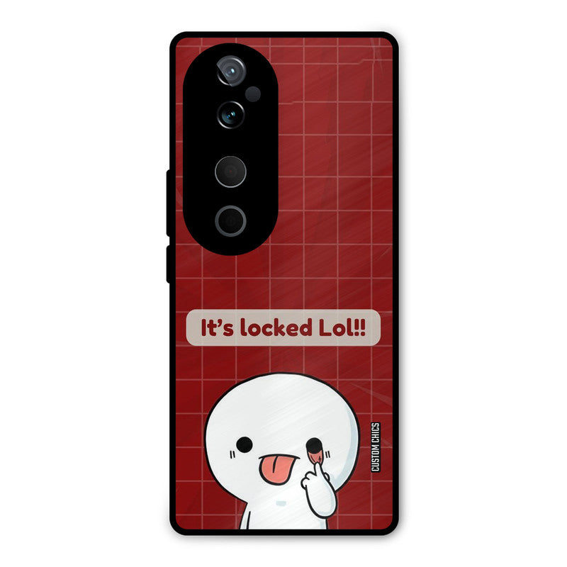 Its Locked Vivo V40 Mobile Back Cover - Cute PrintShield Case