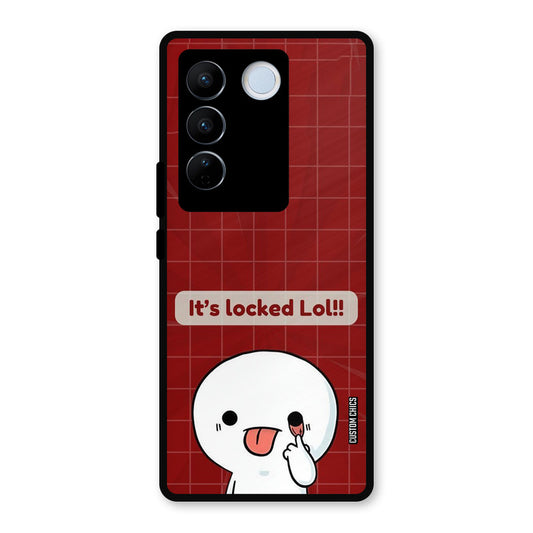 Its Locked Vivo V27 Pro Mobile Back Cover - Cute PrintShield Case