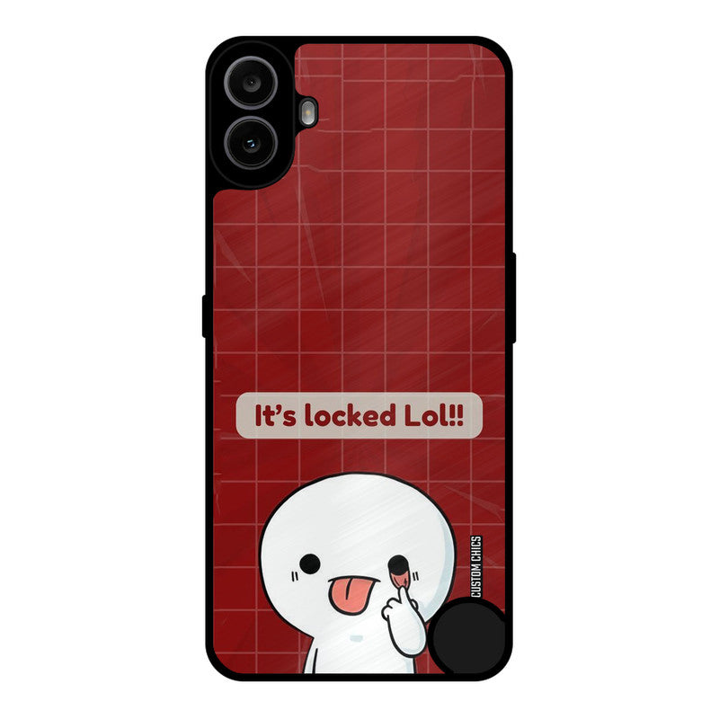 Its Locked Nothing CMF Phone 1 Mobile Back Cover - Cute PrintShield Case