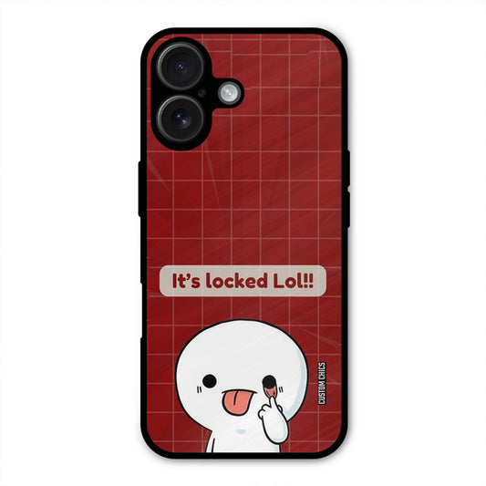 Its Locked iPhone 16 Plus Mobile Back Cover - Cute PrintShield Case