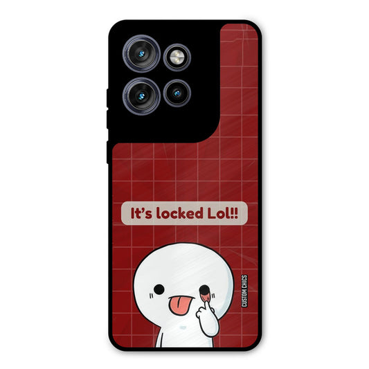Its Locked Motorola Edge 50 Neo Mobile Back Cover - Cute PrintShield Case