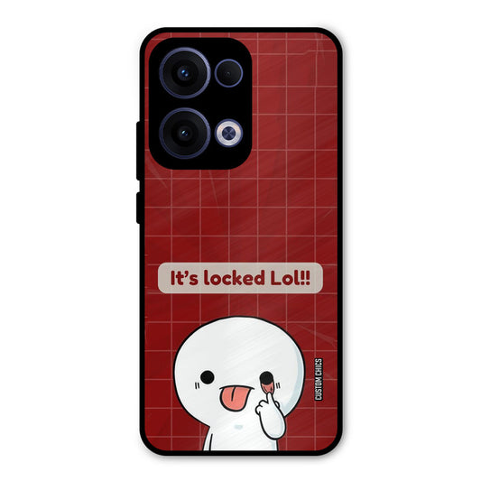 Its Locked Oppo Reno 13 5G Mobile Back Cover - Cute PrintShield Case