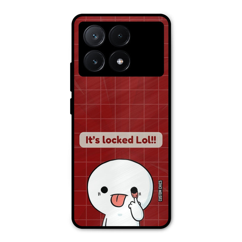 Its Locked Poco X6 Pro Mobile Back Cover - Cute PrintShield Case