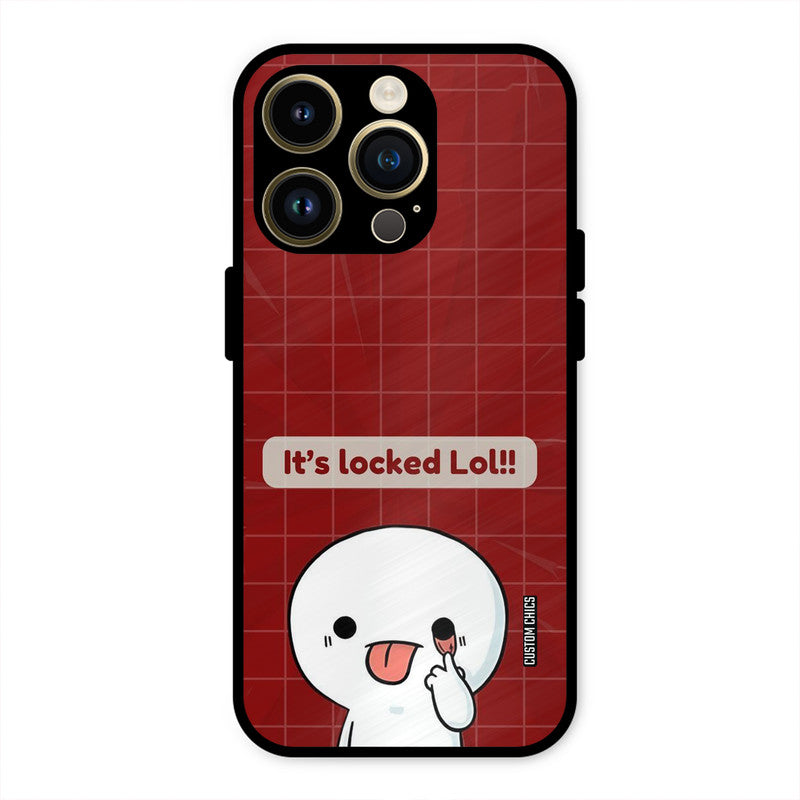 Its Locked iPhone 14 Pro Max Mobile Back Cover - Cute PrintShield Case