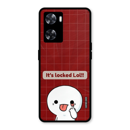 Its Locked Oppo A57 2022 Mobile Back Cover - Cute PrintShield Case