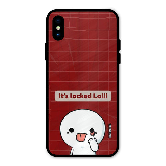 Its Locked iPhone X Mobile Back Cover - Cute PrintShield Case