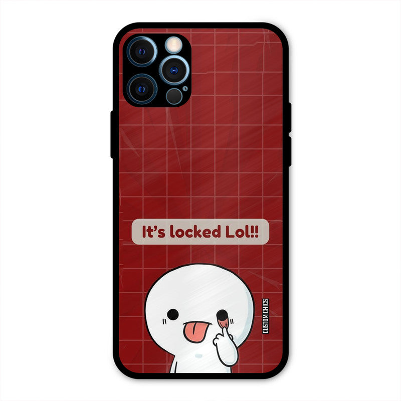 Its Locked iPhone 12 Pro Mobile Back Cover - Cute PrintShield Case