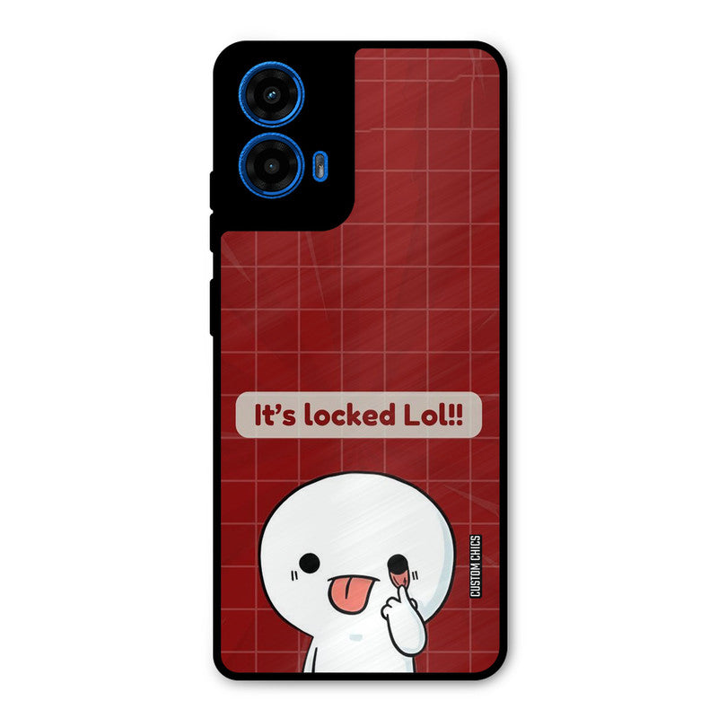 Its Locked Moto G45 Mobile Back Cover - Cute PrintShield Case