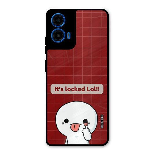 Its Locked Moto G45 Mobile Back Cover - Cute PrintShield Case