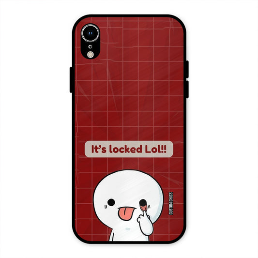 Its Locked iPhone XR Mobile Back Cover - Cute PrintShield Case