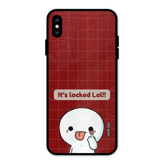 Its Locked iPhone XS Max Mobile Back Cover - Cute PrintShield Case