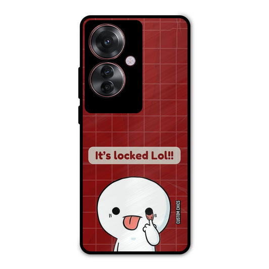Its Locked Oppo F25 Pro Mobile Back Cover - Cute PrintShield Case