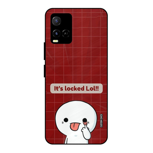 Its Locked Vivo Y33s Mobile Back Cover - Cute PrintShield Case