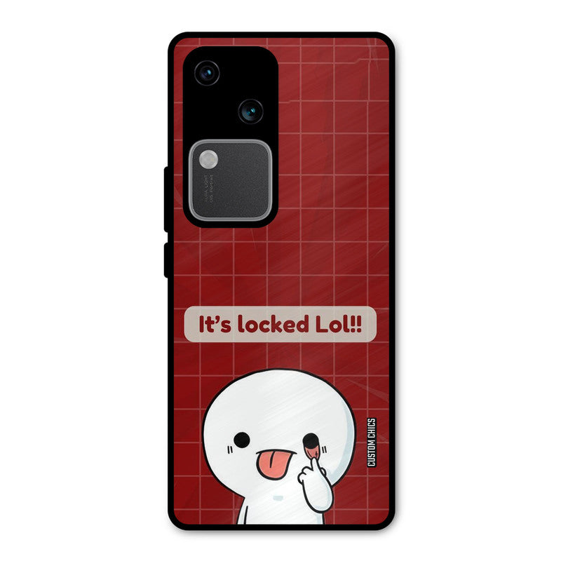 Its Locked Vivo V30 Mobile Back Cover - Cute PrintShield Case