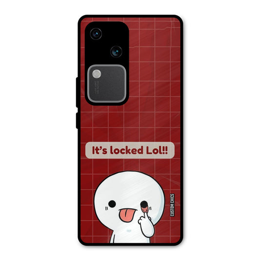 Its Locked Vivo V30 Mobile Back Cover - Cute PrintShield Case