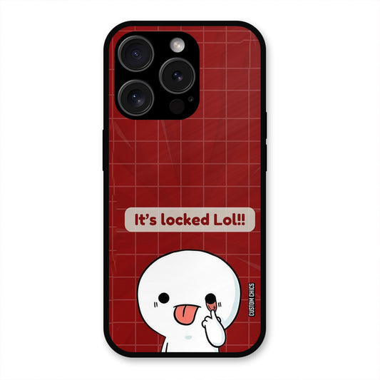 Its Locked iPhone 15 Pro Max Mobile Back Cover - Cute PrintShield Case