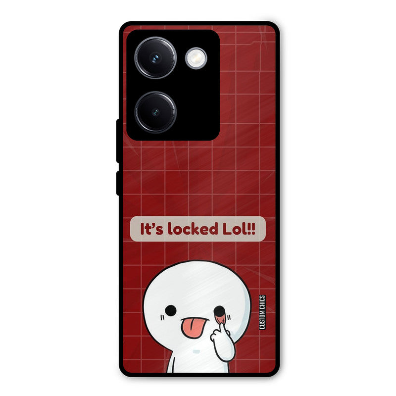 Its Locked Vivo Y300 Plus Mobile Back Cover - Cute PrintShield Case