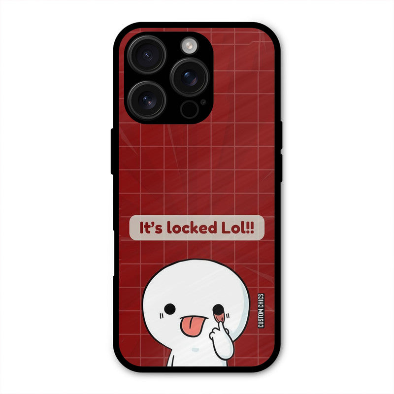 Its Locked iPhone 16 Pro Mobile Back Cover - Cute PrintShield Case