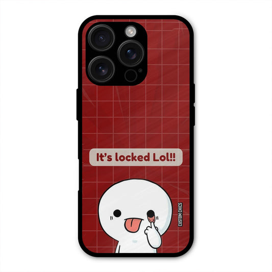 Its Locked iPhone 16 Pro Mobile Back Cover - Cute PrintShield Case