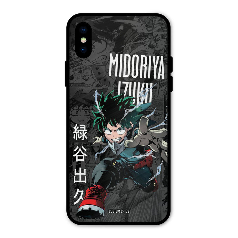 Izuku Midoriya iPhone X Mobile Back Cover - Anime PrintShield Case