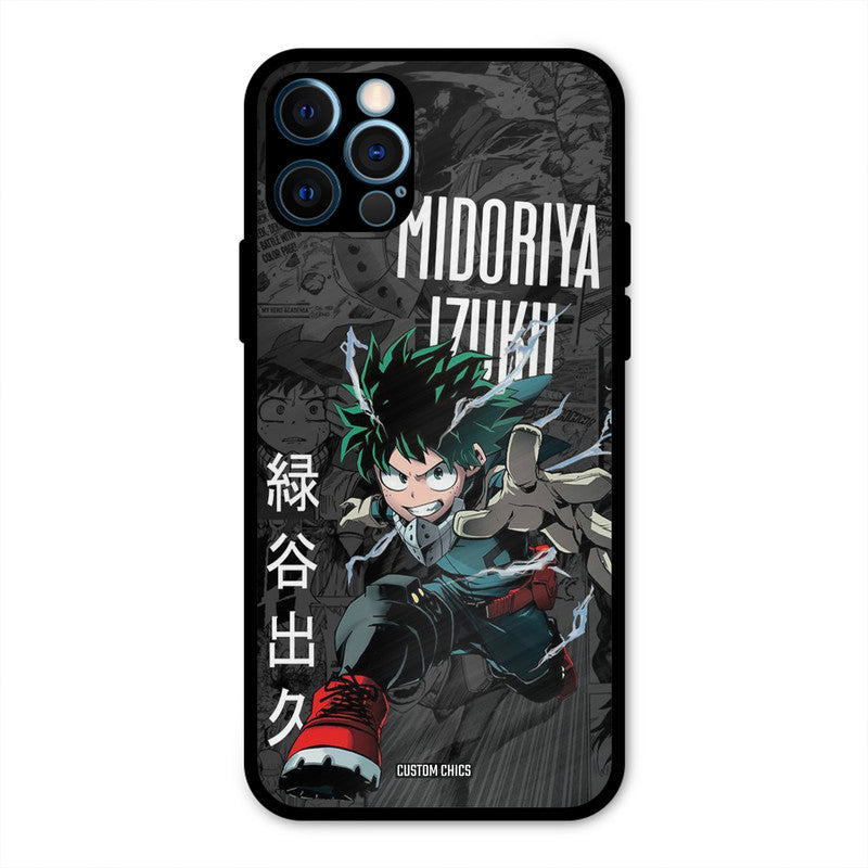 Izuku Midoriya iPhone 12 Pro Mobile Back Cover - Anime PrintShield Case