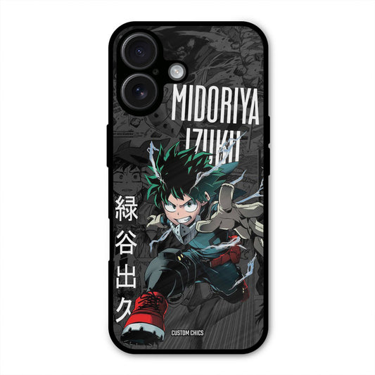 Izuku Midoriya iPhone 16 Mobile Back Cover - Anime PrintShield Case