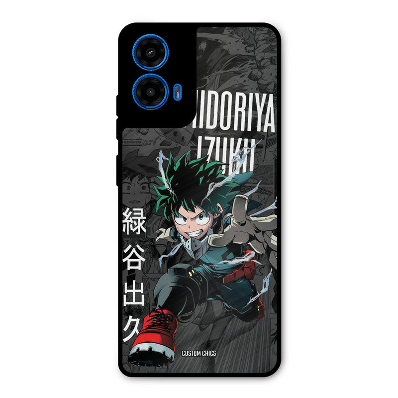 Izuku Midoriya Moto G45 Mobile Back Cover - Anime PrintShield Case