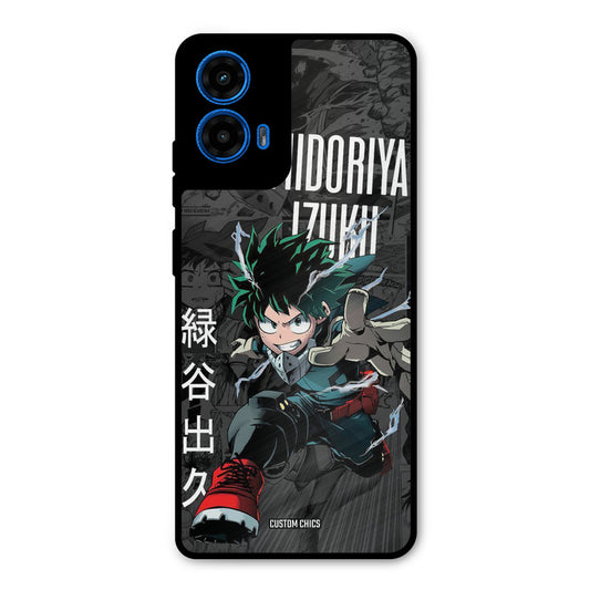 Izuku Midoriya Moto G45 Mobile Back Cover - Anime PrintShield Case