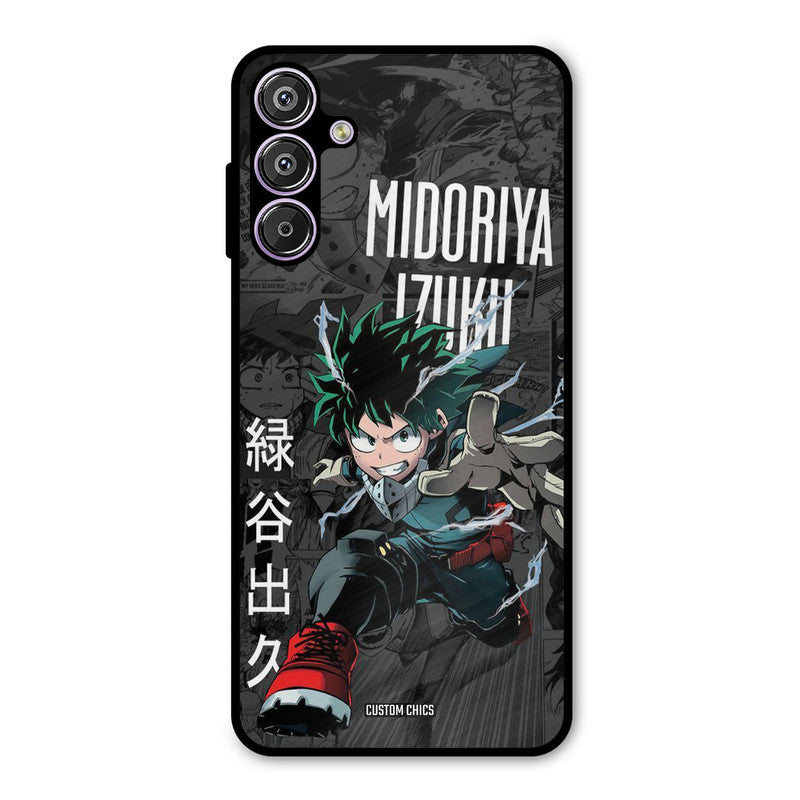 Izuku Midoriya Samsung Galaxy F15 Mobile Back Cover - Anime PrintShield Case
