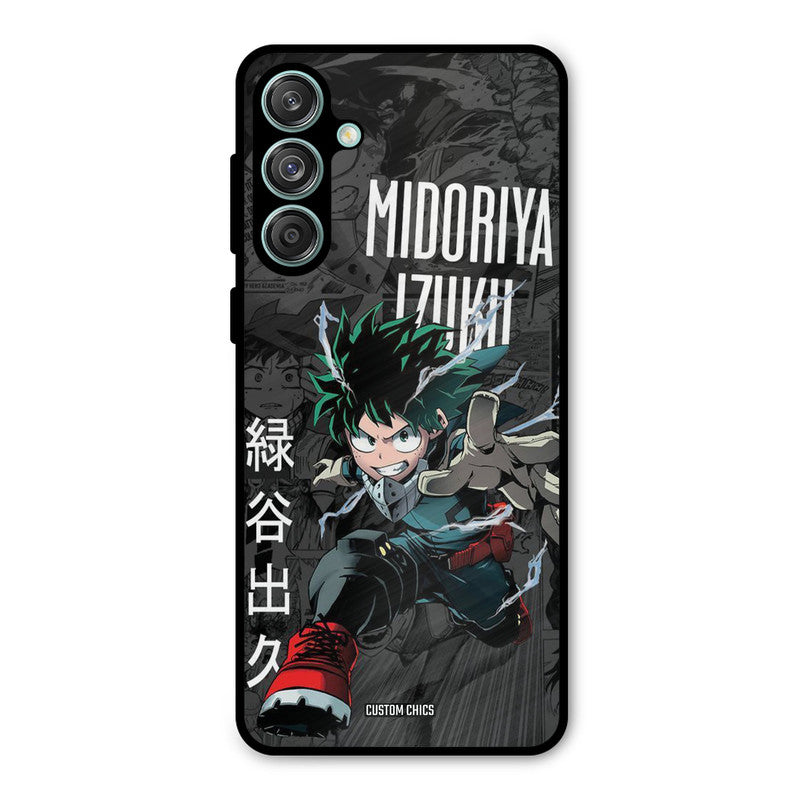 Izuku Midoriya Samsung Galaxy M55 5G Mobile Back Cover - Anime PrintShield Case