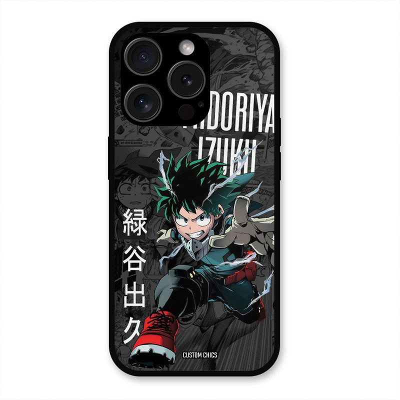 Izuku Midoriya iPhone 15 Pro Max Mobile Back Cover - Anime PrintShield Case
