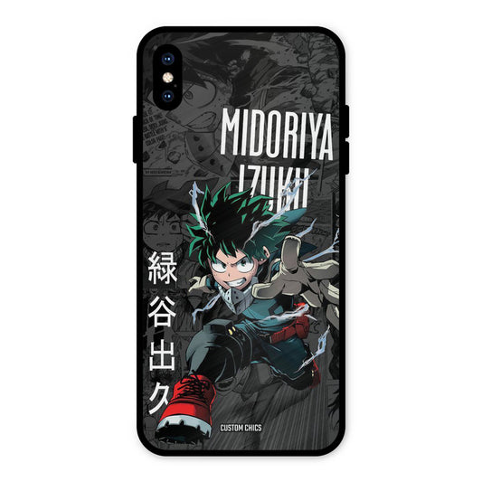 Izuku Midoriya iPhone XS Max Mobile Back Cover - Anime PrintShield Case