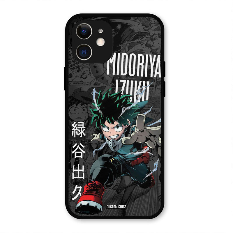 Izuku Midoriya iPhone 12 Mobile Back Cover - Anime PrintShield Case
