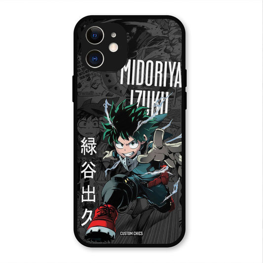 Izuku Midoriya iPhone 12 Mobile Back Cover - Anime PrintShield Case
