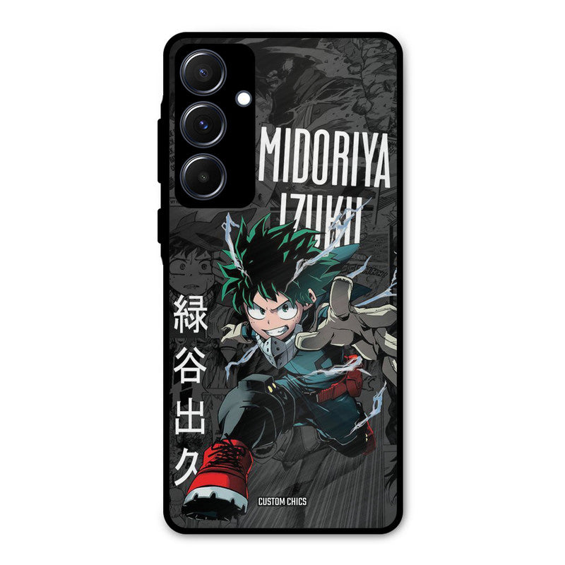 Izuku Midoriya Samsung Galaxy A55 5G Mobile Back Cover - Anime PrintShield Case