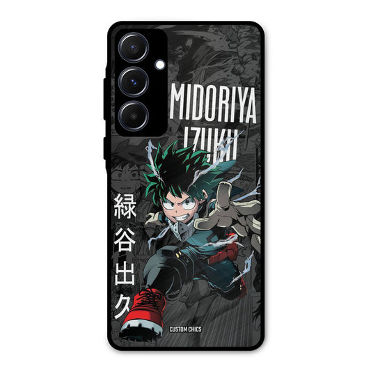 Izuku Midoriya Samsung Galaxy A55 5G Mobile Back Cover - Anime PrintShield Case
