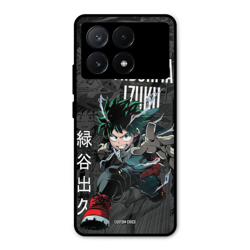 Izuku Midoriya Poco X6 Pro Mobile Back Cover - Anime PrintShield Case