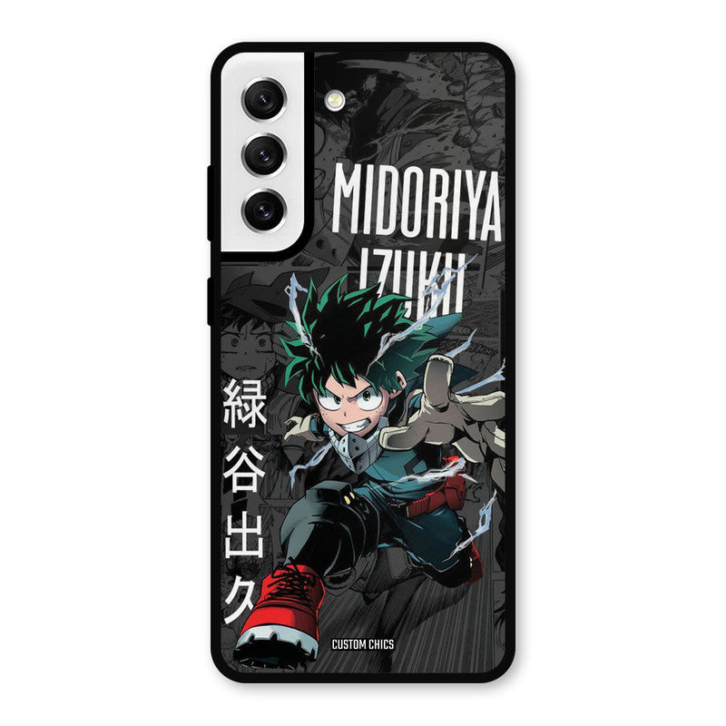 Izuku Midoriya Samsung Galaxy S21 FE 5G Mobile Back Cover - Anime PrintShield Case
