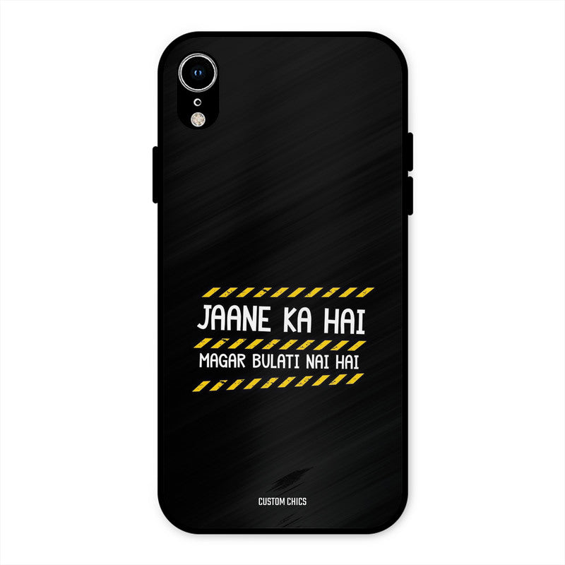 Jaane ka Nahi iPhone XR Mobile Back Cover - Typography PrintShield Case