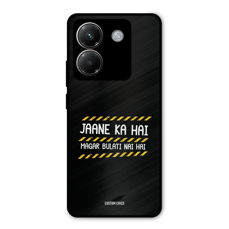 Jaane ka Nahi Poco M7 Pro Mobile Back Cover - Typography PrintShield Case