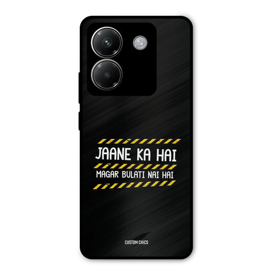 Jaane ka Nahi Poco M7 Pro Mobile Back Cover - Typography PrintShield Case
