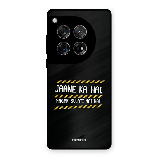 Jaane ka Nahi OnePlus 12 Mobile Back Cover - Typography PrintShield Case