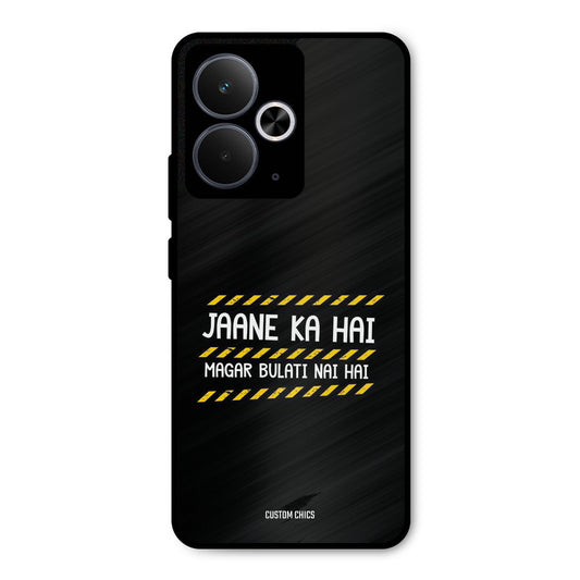 Jaane ka Nahi Realme 14T Mobile Back Cover - Typography PrintShield Case